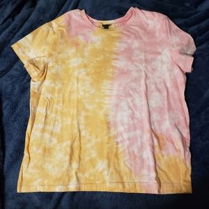Pink and Orange Tie Dye Tee